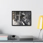 Narada Falls Yellowstone Gallery Canvas Wraps Horizontal Frame 16″ x 12″ Black 1.25"