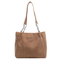 Retro Large Capacity Shoulder Bag - Khaki - handbag