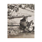 Concrete Worker Satin Canvas Stretched 11″ x 14″ (Vertical) 1.5"