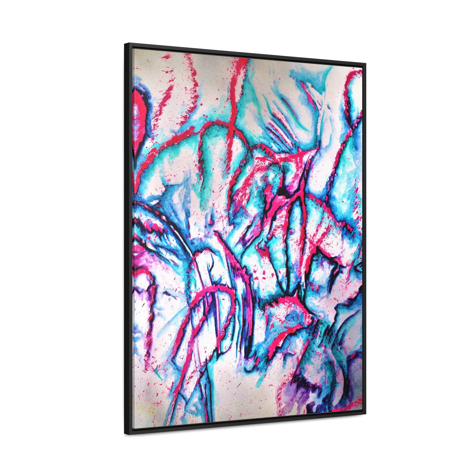 Pink Jellyfish Gallery Canvas Wraps, Vertical Frame