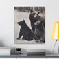 Yellowstone Black Bears Canvas Gallery Wraps 20″ x 24″ 1.25"
