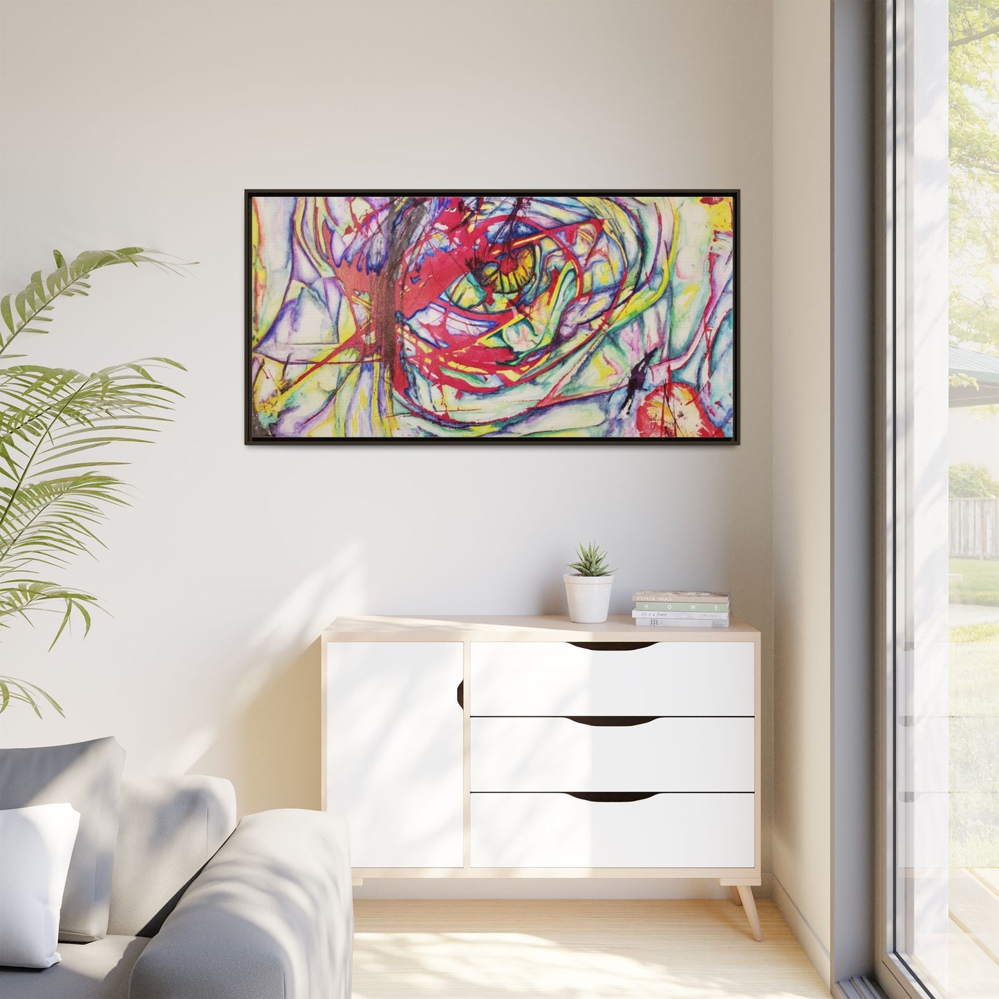 The Eye Framed Art Print - Kia Day Design