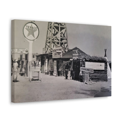 Texaco Station Continental Divide Canvas Gallery Wraps