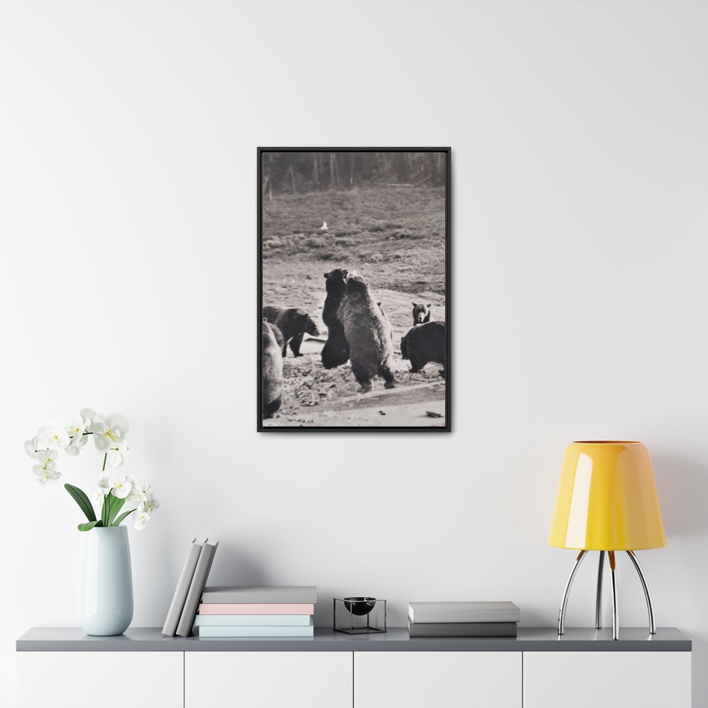 Yellowstone Grizzly Bears Gallery Canvas Wraps, Vertical Frame