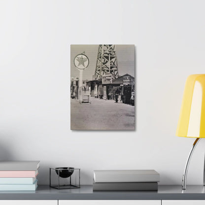 Texaco Station Continental Divide Stretched Canvas 1.5" 12″ x 16″