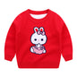 Trendy Cartoon Tutu Fan Tong Knitwear - Red 140cm - sweater