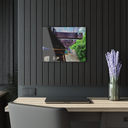Industrial Bridge Photo Acrylic Print — French Cleat Hanging Wall Art - 20″ x 16″ (Horizontal) 0.25'' - Home Decor