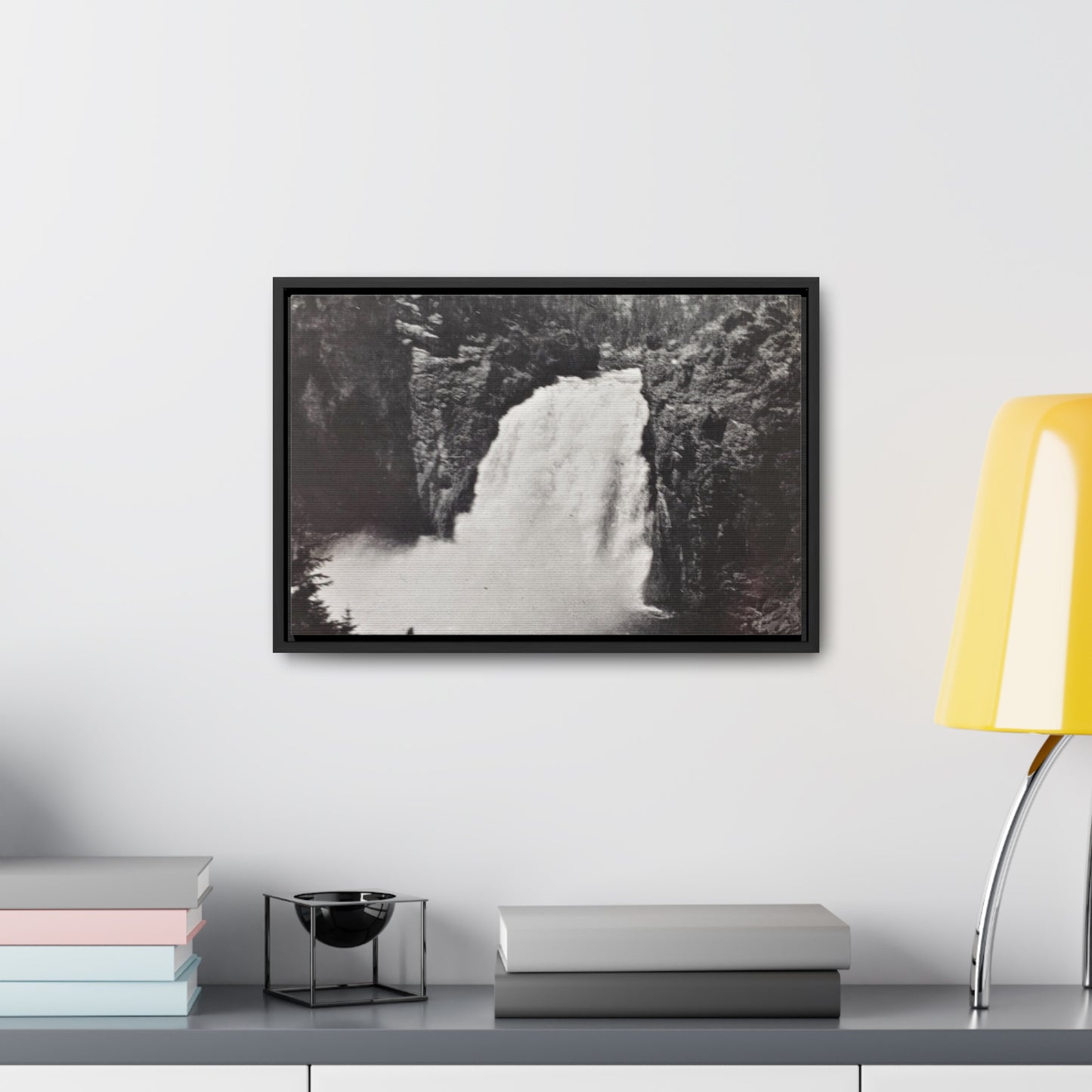 Upper Falls Yellowstone Gallery Canvas Wraps, Horizontal Frame