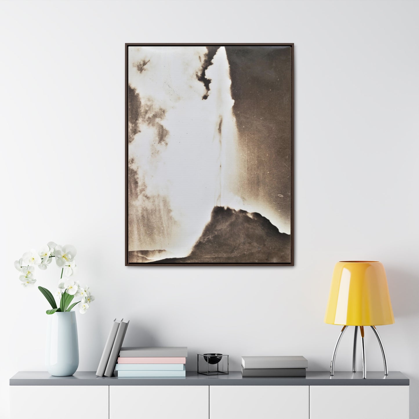 White Dome Geyser Yellowstone Gallery Canvas Wraps, Vertical Frame