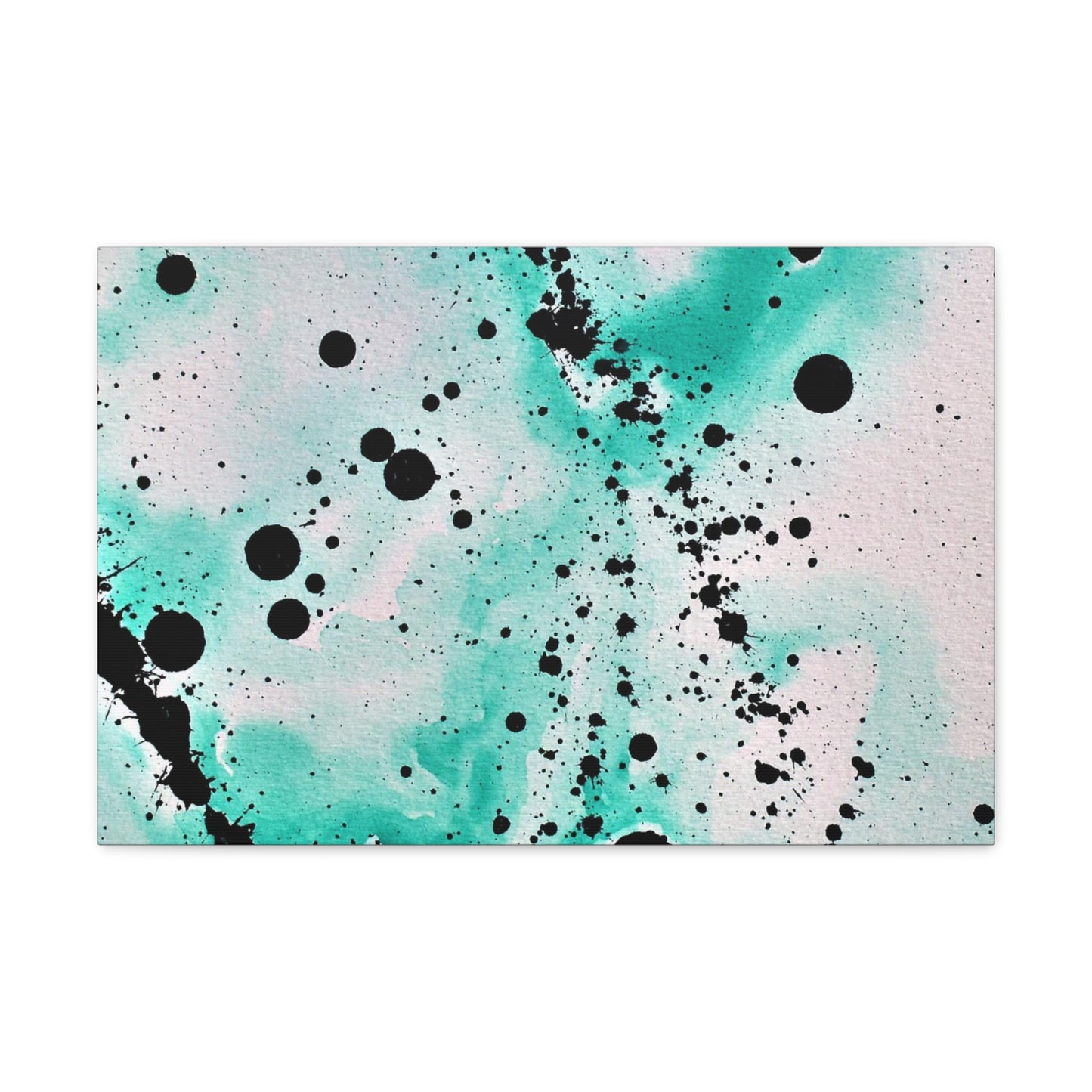 Teal Burst Canvas Gallery Wraps