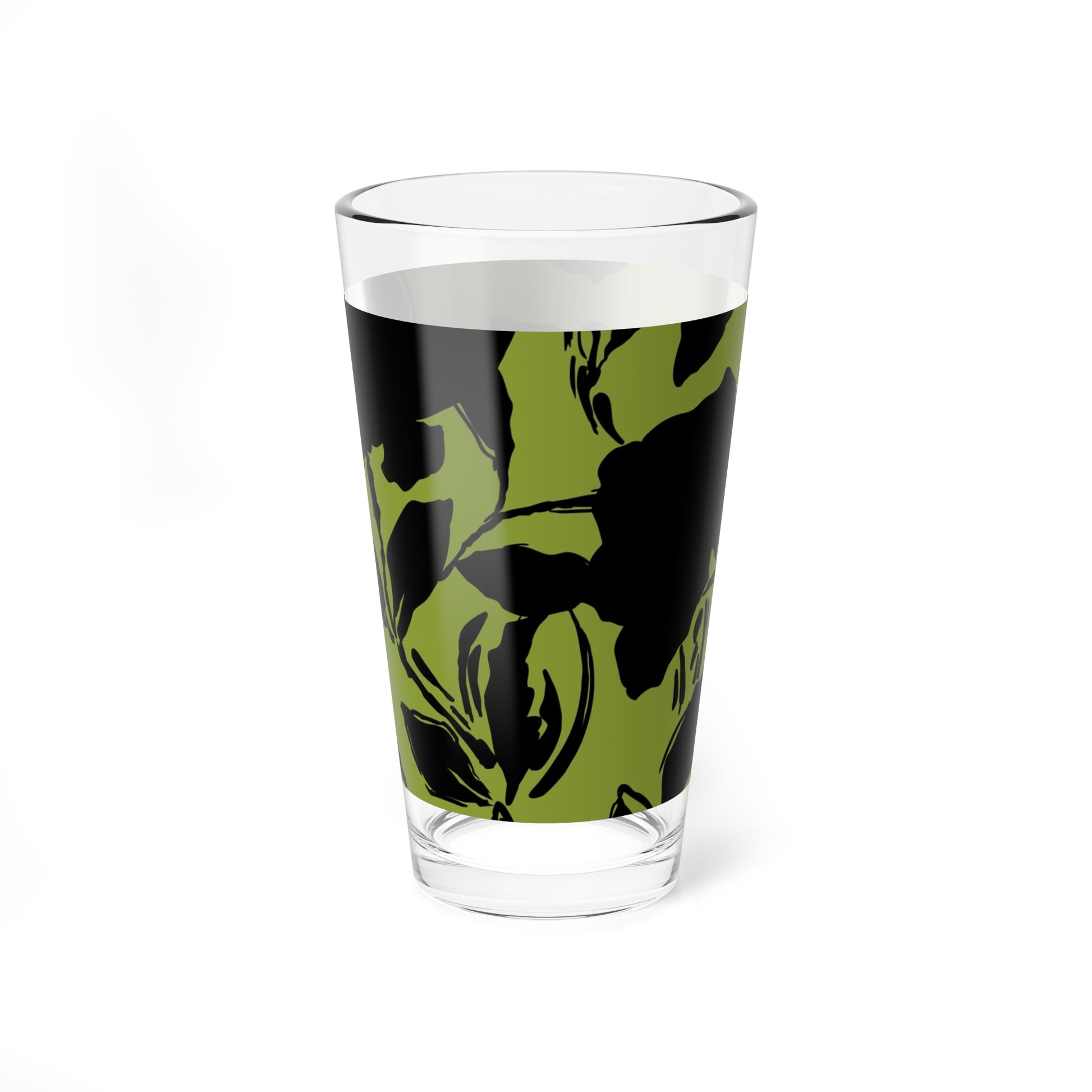 Green Floral Mixing Glass - Kia Day Design