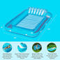 Floating Lounge Bed - Lake Blue 180x120x20cm - pool float