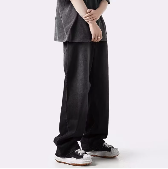 Retro Washed-Out Jeans - - jeans