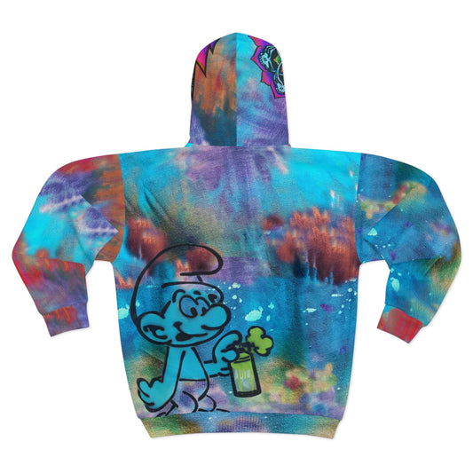Micro-Doze Smurf Cloud Zip-Hoodie - - All Over Prints