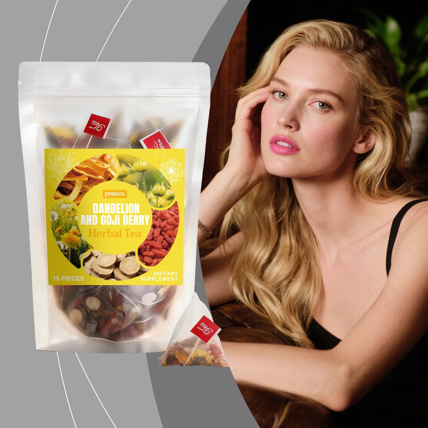 Dandelion and Goji Berry Herbal Tea - - Asian Teas
