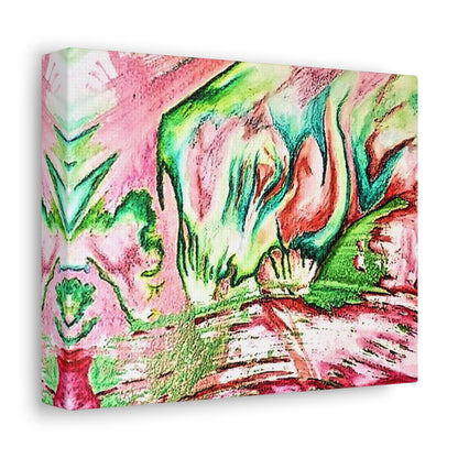 Pink Forest Stretched Canvas