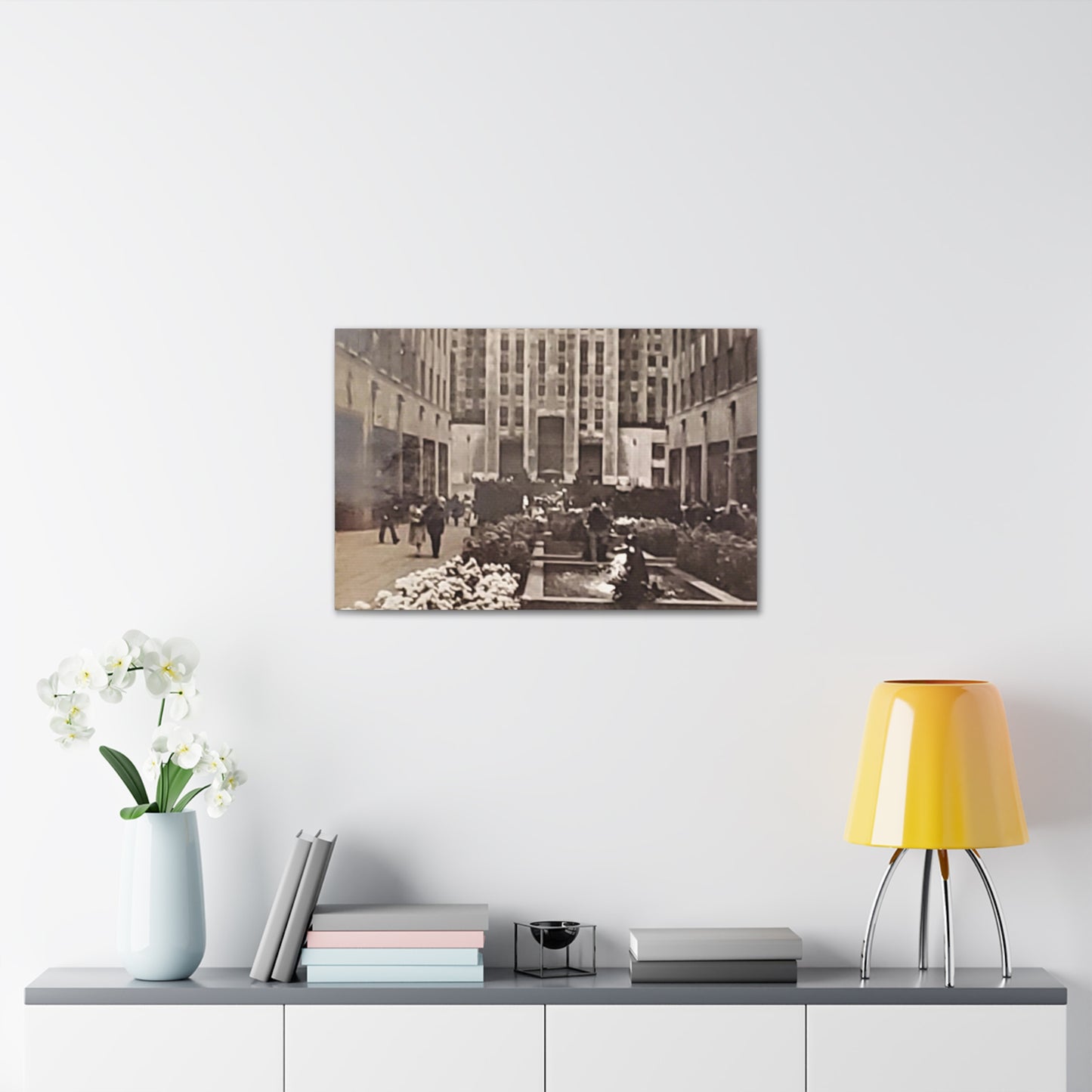 Rockefeller Plaza Canvas Gallery Wraps