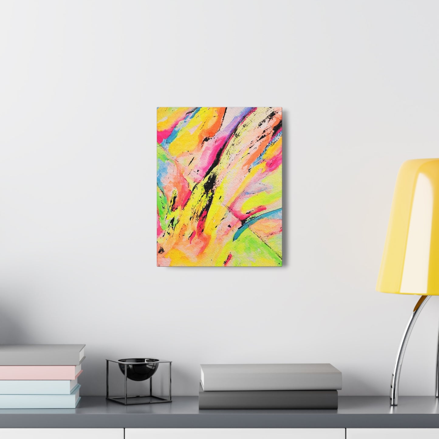 Neon Fire Canvas Gallery Wraps