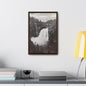 Upper Falls Yellowstone Gallery Canvas Wraps Vertical Frame 12″ x 18″ Premium Gallery Wraps (1.25″) Walnut