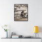 Concrete Worker Gallery Canvas Wraps Vertical Frame 24″ x 30″ Premium Gallery Wraps (1.25″) Black