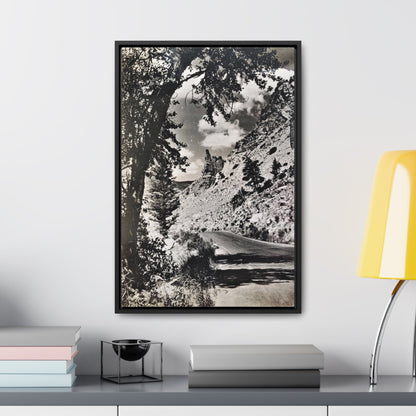 Eagles Nest Rock Yellowstone Gallery Canvas Wraps Vertical Frame 16″ x 24″ 1.25" Black