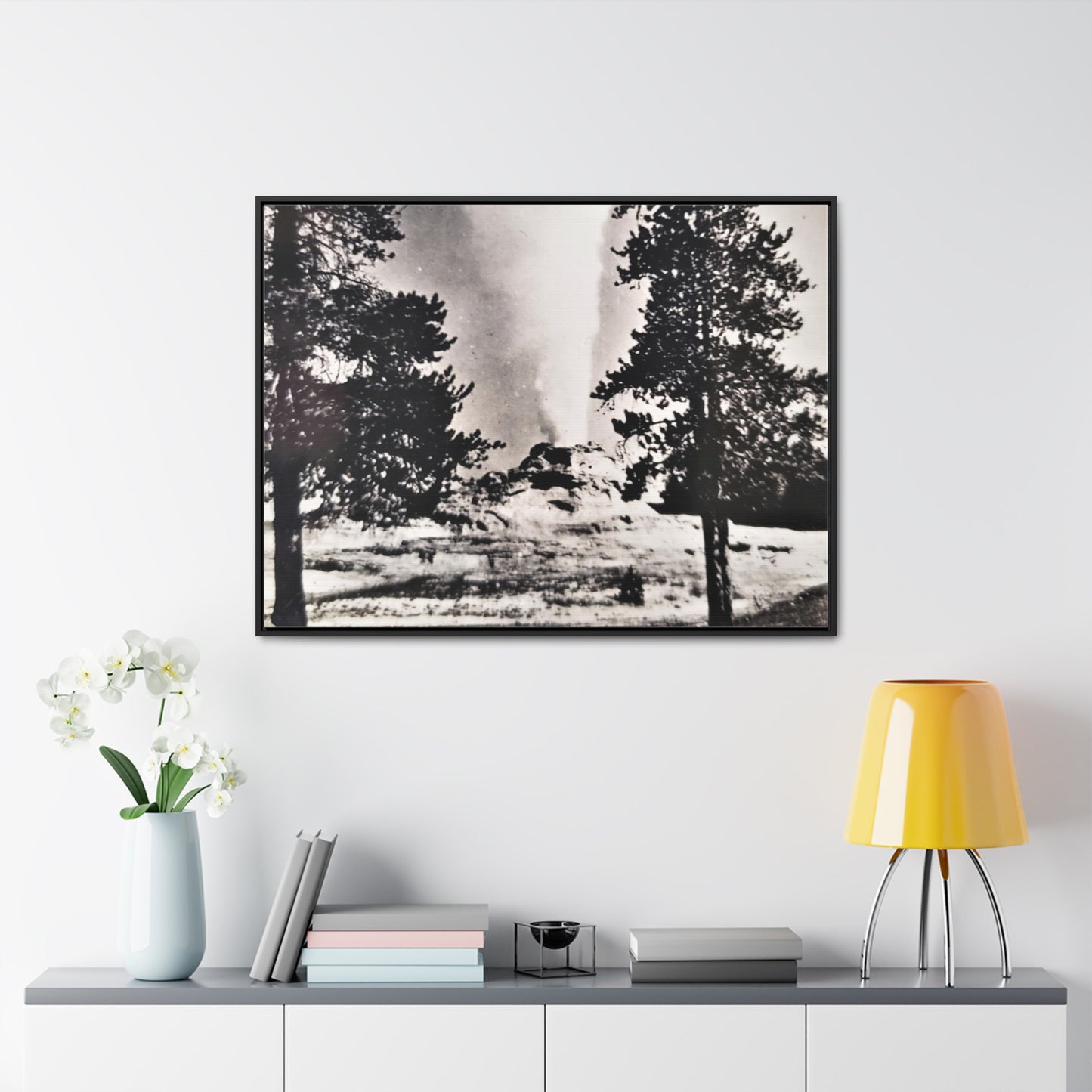 Castle Geyser Yellowstone Gallery Canvas Wraps, Horizontal Frame