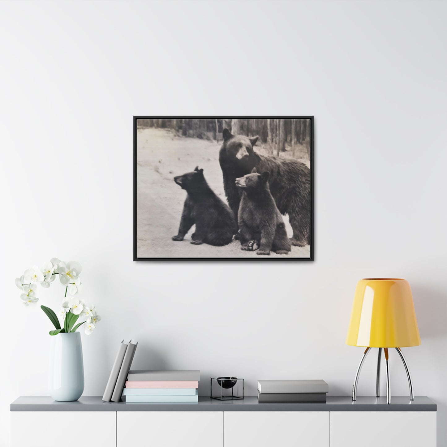 Yellowstone Black Bears Gallery Canvas Wraps, Horizontal Frame