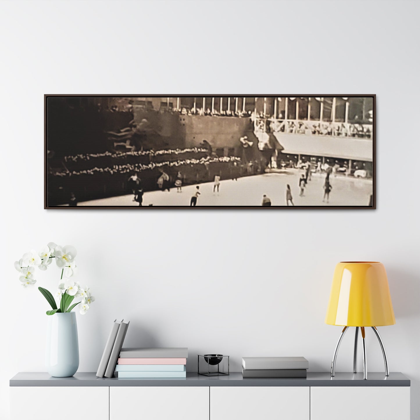 Rockefeller Plaza Easter 1945 Gallery Canvas Wraps, Horizontal Frame