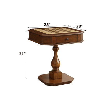 Bishop - Reversible Chess Checker Game Table With Game Tray (Chess Figures Not Included) - - Gaming Tables