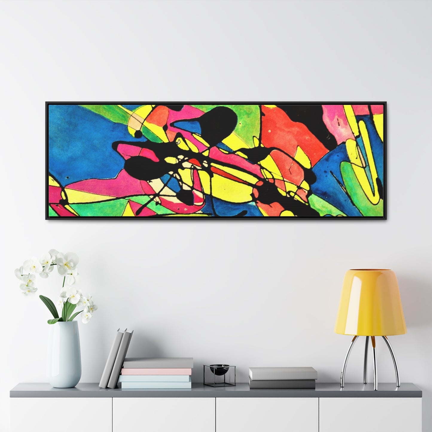 Exploding Earth Gallery Canvas Wraps, Horizontal Frame