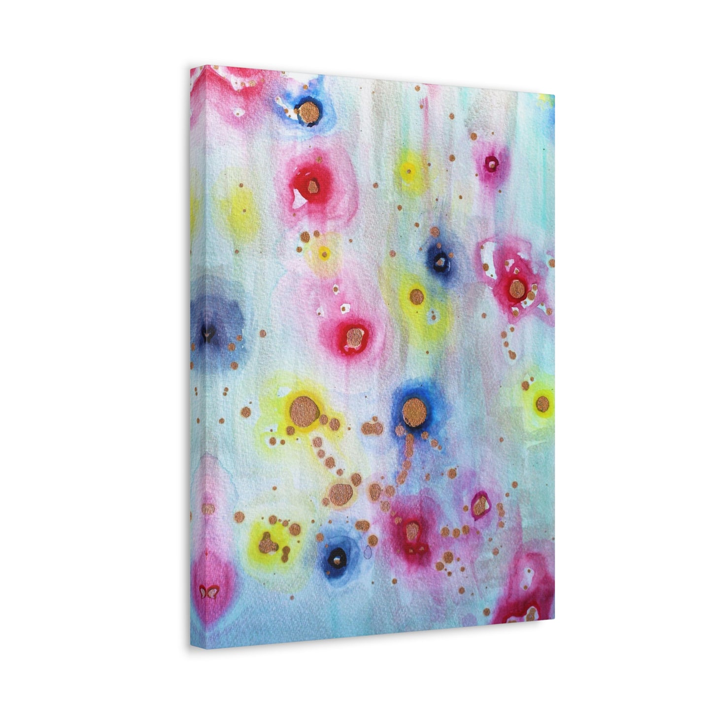 Raining Blooms Stretched Canvas