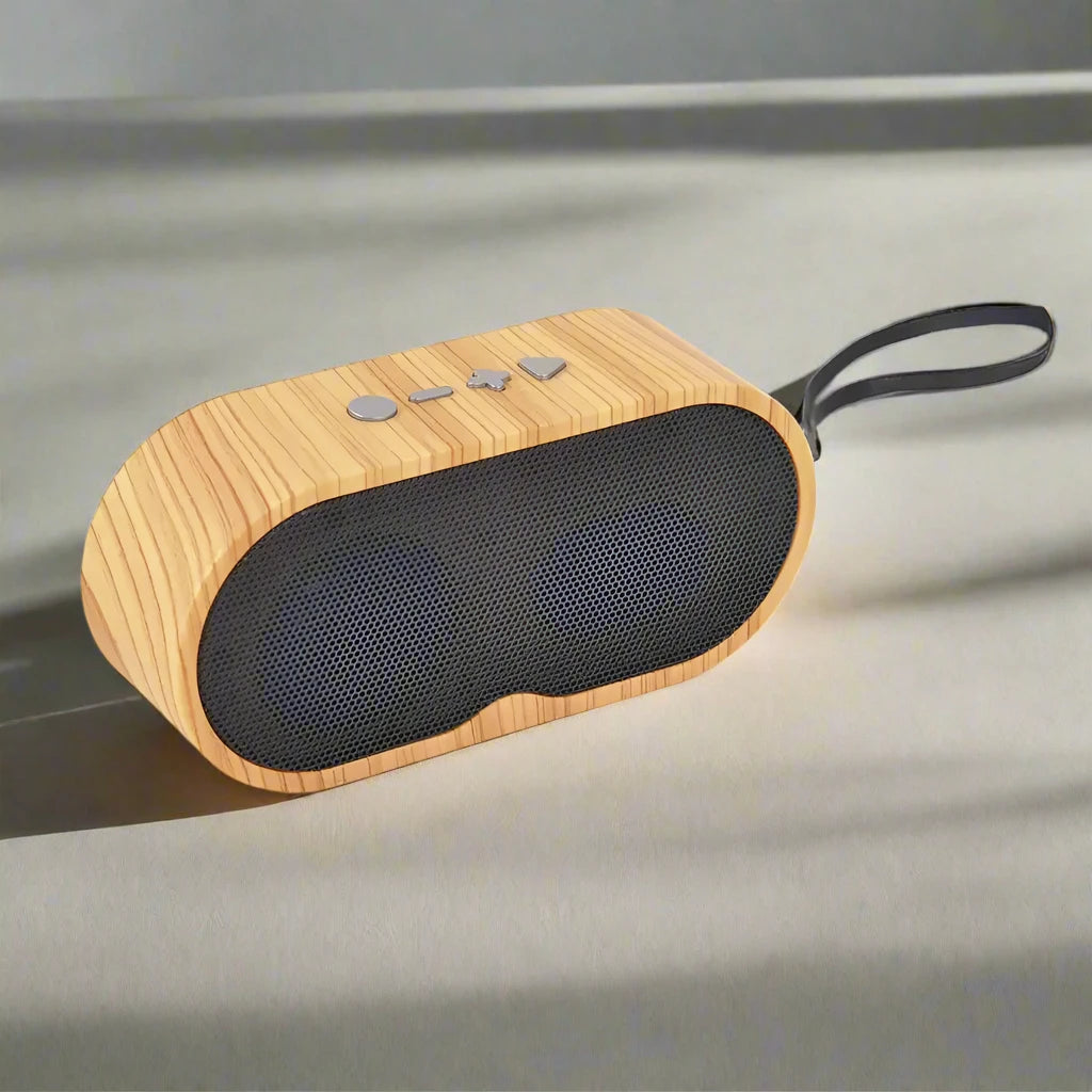 Small Speaker Retro Wireless Wooden Bluetooth Speaker With HD Sound FM Radio