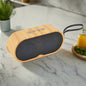 Small Speaker Retro Wireless Wooden Bluetooth light yellow