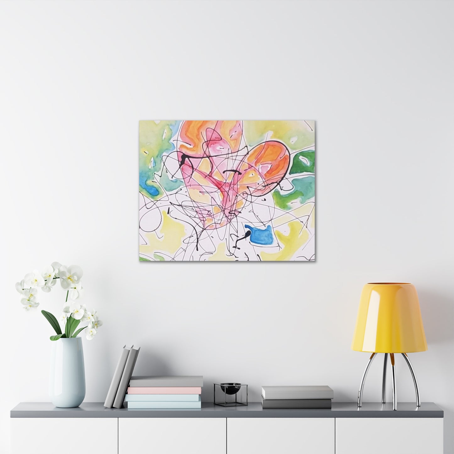 Paper Heart Canvas Gallery Wraps Printify