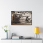 Concrete Worker Gallery Canvas Wraps Horizontal Frame 36″ x 24″ Walnut Premium Gallery Wraps (1.25″)