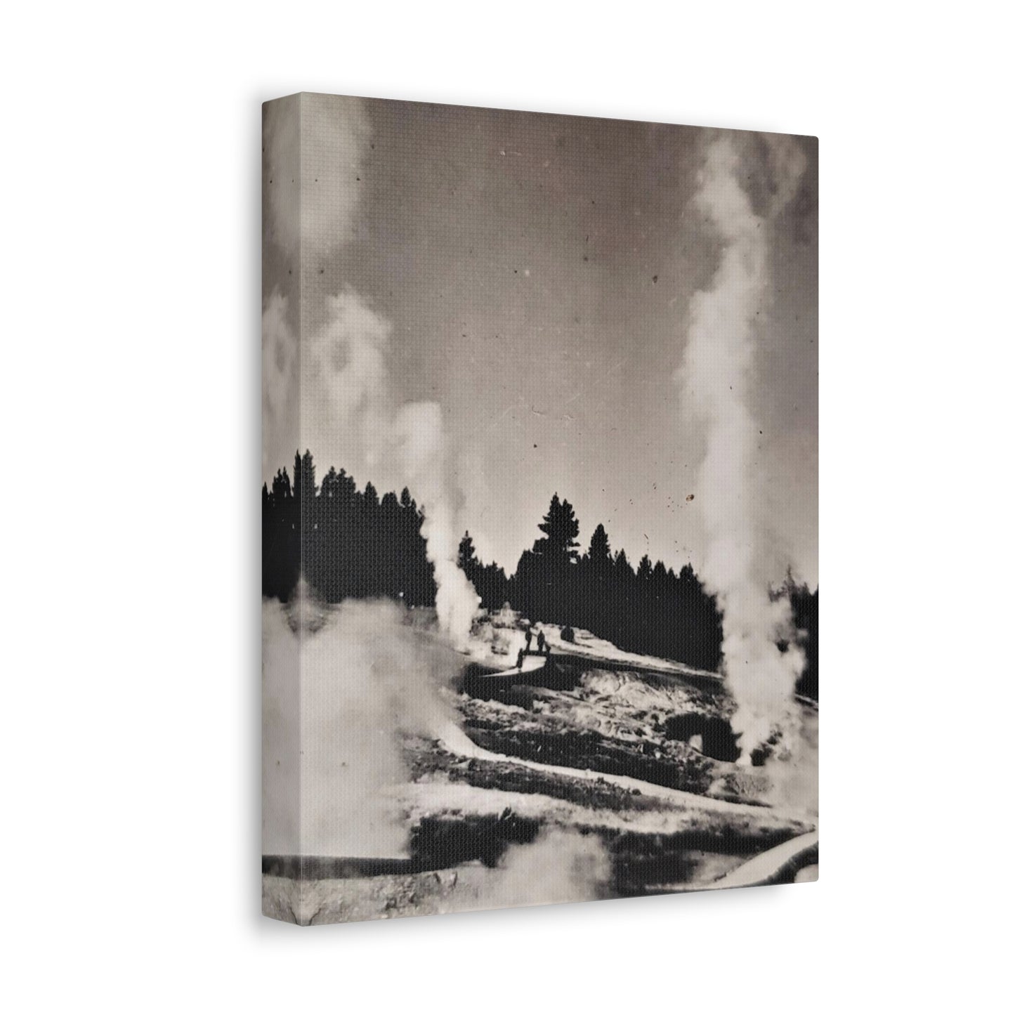 Norris Geyser Yellowstone Stretched Canvas