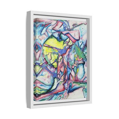 Alien Abstract Colorful Framed Canvas Art - Kia Day Design