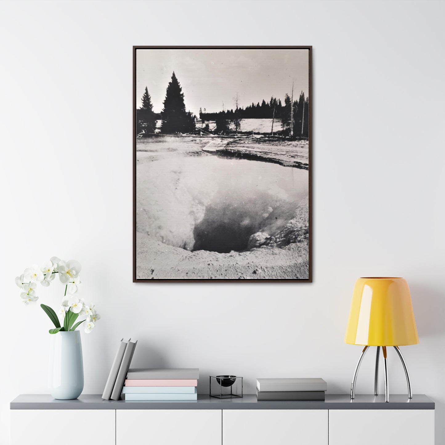 Morning Glory Pool Yellowstone Gallery Canvas Wraps, Vertical Frame