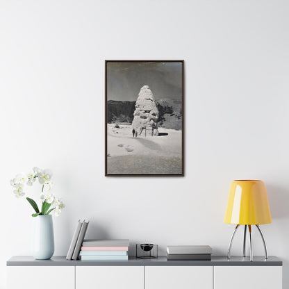 Liberty Cap Yellowstone Gallery Canvas Wraps Vertical Frame 20″ x 30″ 1.25" Walnut
