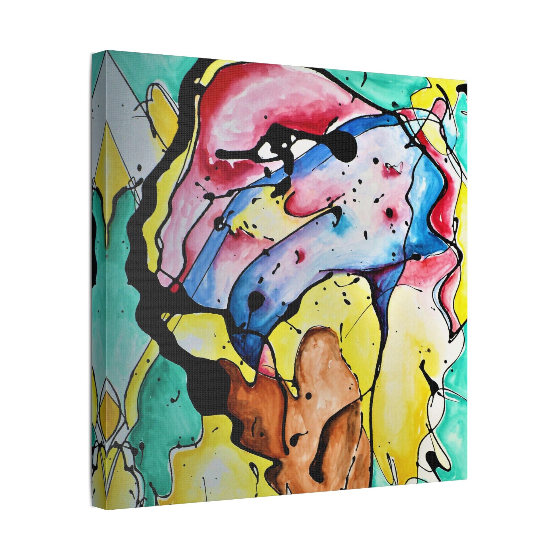 3rd Eye Sundae Satin Canvas Stretched - Kia Day Design