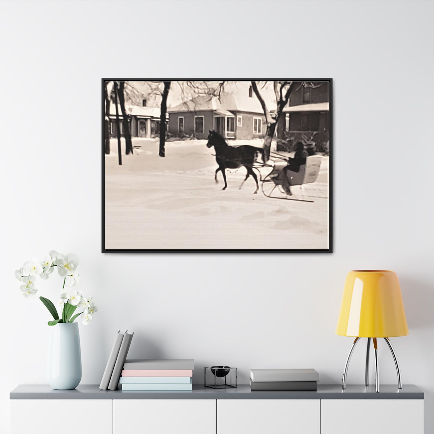 Carriage Ride Gallery Canvas Wraps, Horizontal Frame