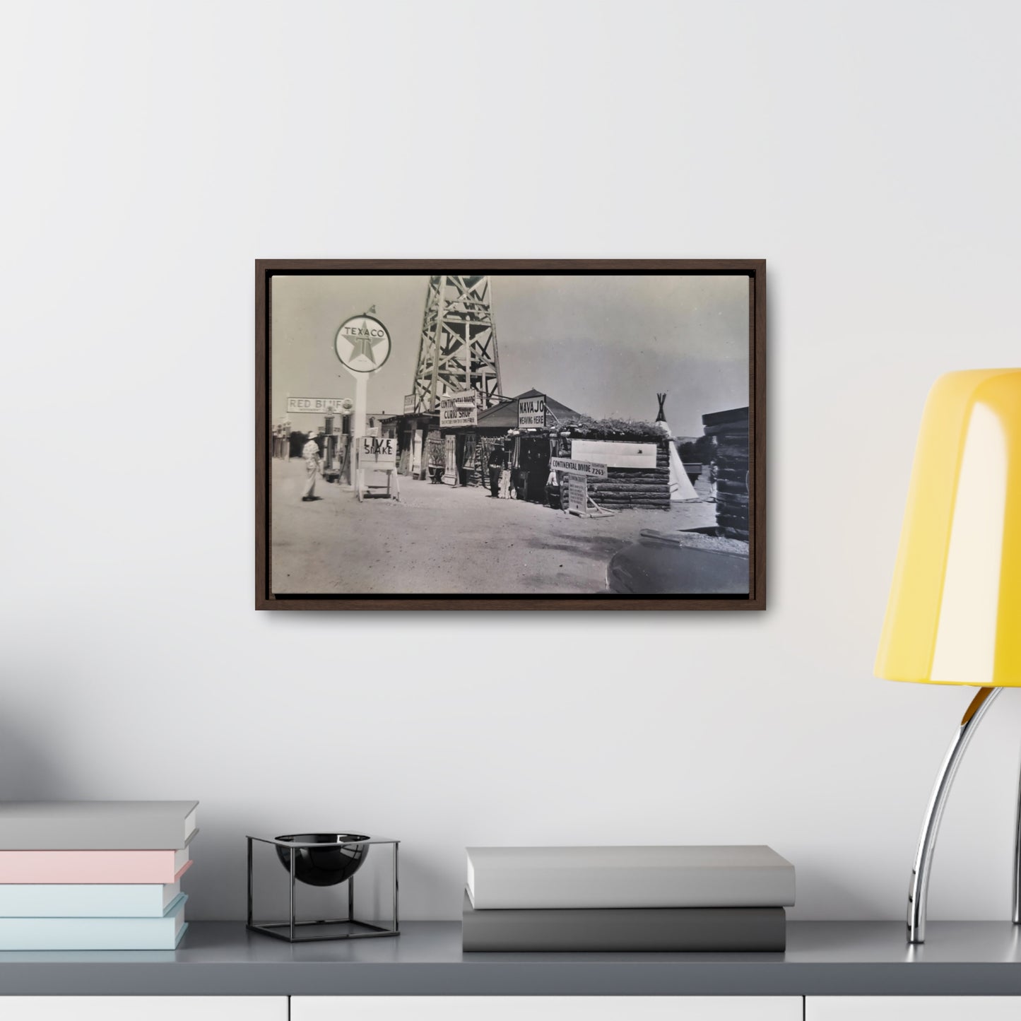 Texaco Station Continental Divide Gallery Canvas Wraps, Horizontal Frame