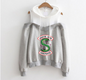 Off-Shoulder Hooded Sweatshirt - B1 XL - sweatshirt