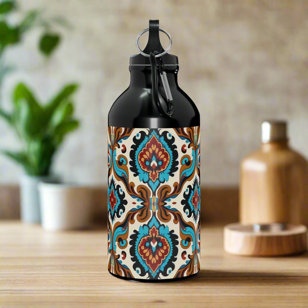 Blue Cream Abstract Oregon Sport Bottle