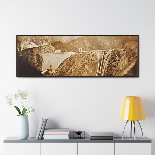 Back View Morris Dam Spillway Gallery Canvas Wraps, Horizontal Frame