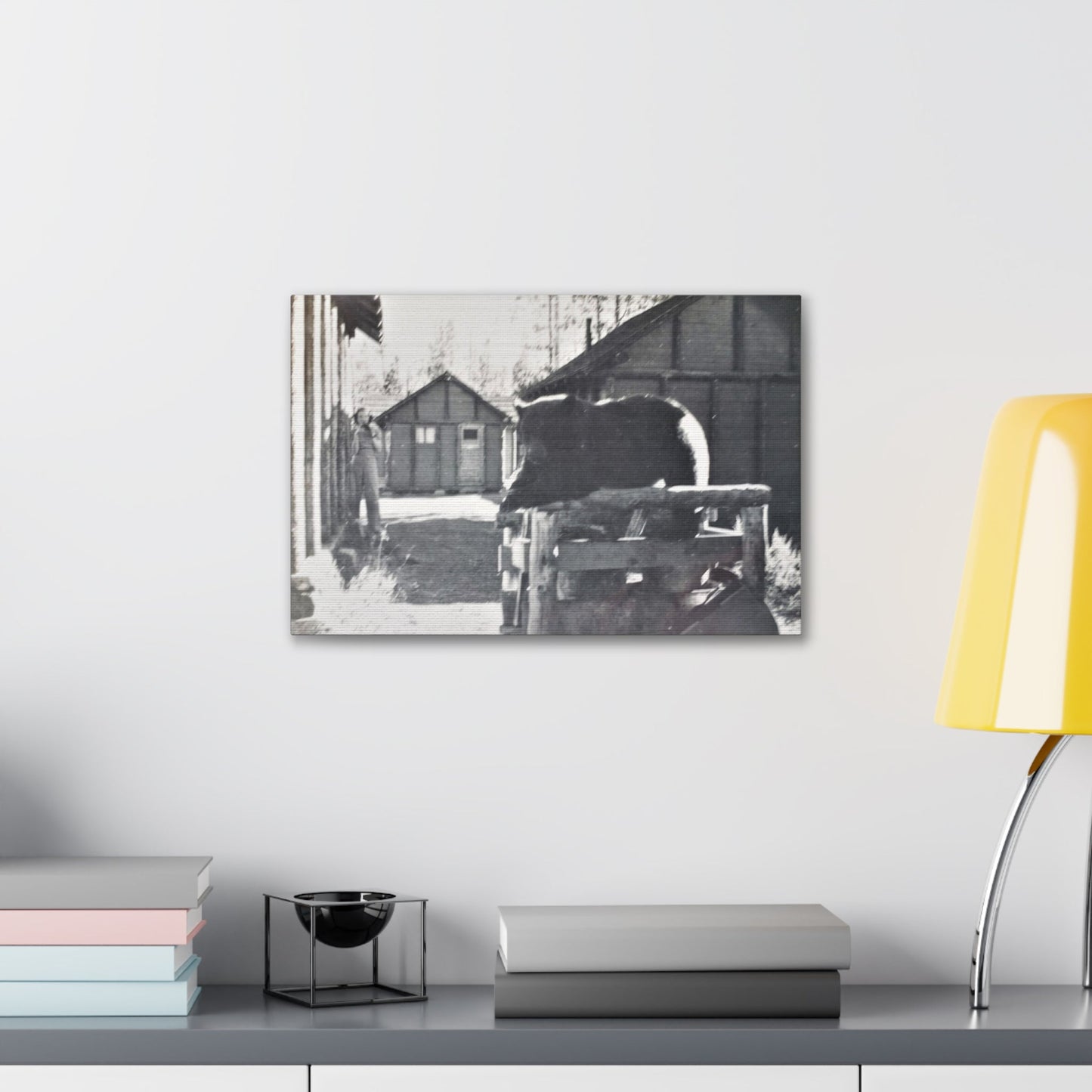 Yellowstone Bear Canvas Gallery Wraps 18″ x 12″ 1.25"