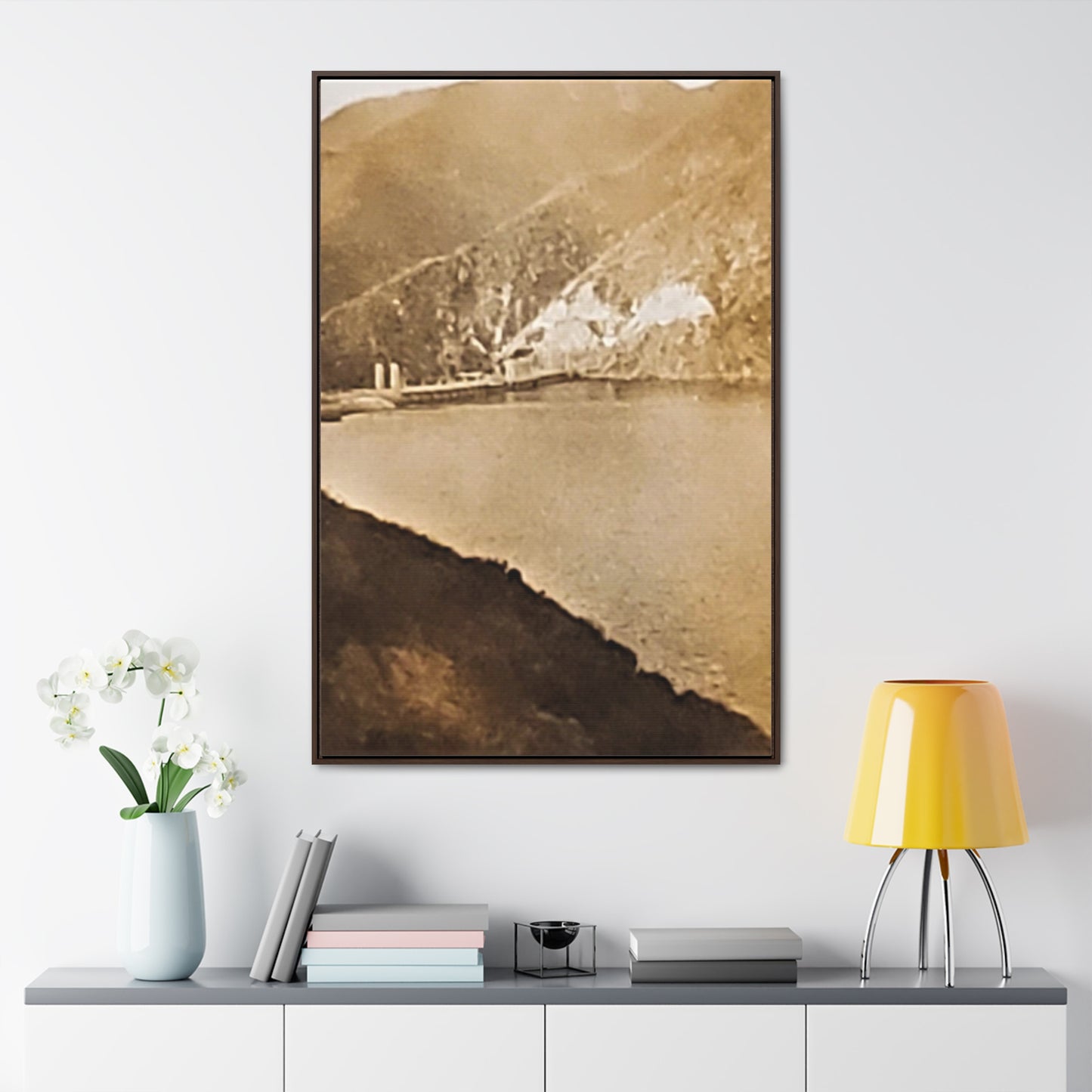 Morris Dam Lake Gallery Canvas Wraps, Vertical Frame