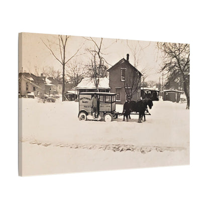 Milk Man Satin Canvas Stretched