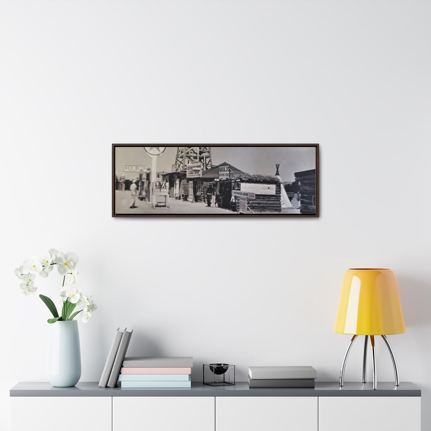 Texaco Station Continental Divide Gallery Canvas Wraps, Horizontal Frame