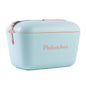 Polarbox Retro Cooler Portable 90s Style Ice Chest Extra Large Sky Blue Rose - Sky Blue Rose 20L - cooler